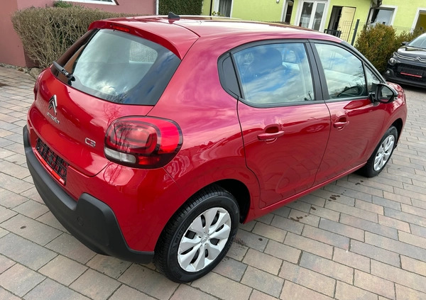 Citroen C3 cena 25999 przebieg: 138000, rok produkcji 2018 z Dukla małe 137
